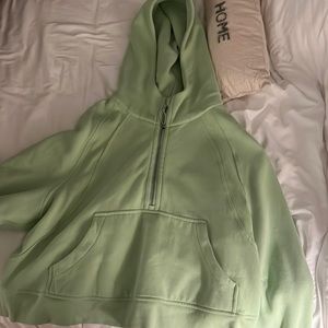 Lime Green Lululemon Oversized Hooded Half-Zip Suba L/XL